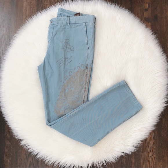 7 For All Mankind - Straight Leg Pants with Art - Picture 4 of 5